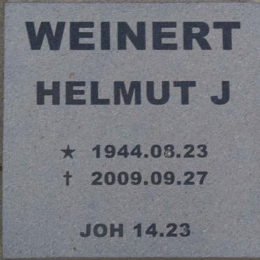 WEINERT Helmut J. 1944-2009