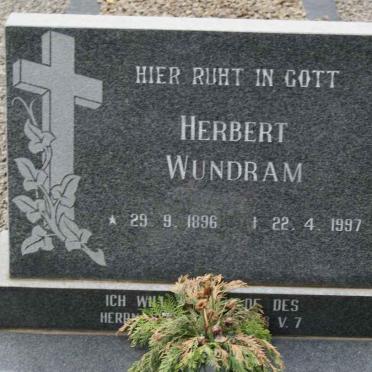 WUNDRAM Herbert 1896-1997