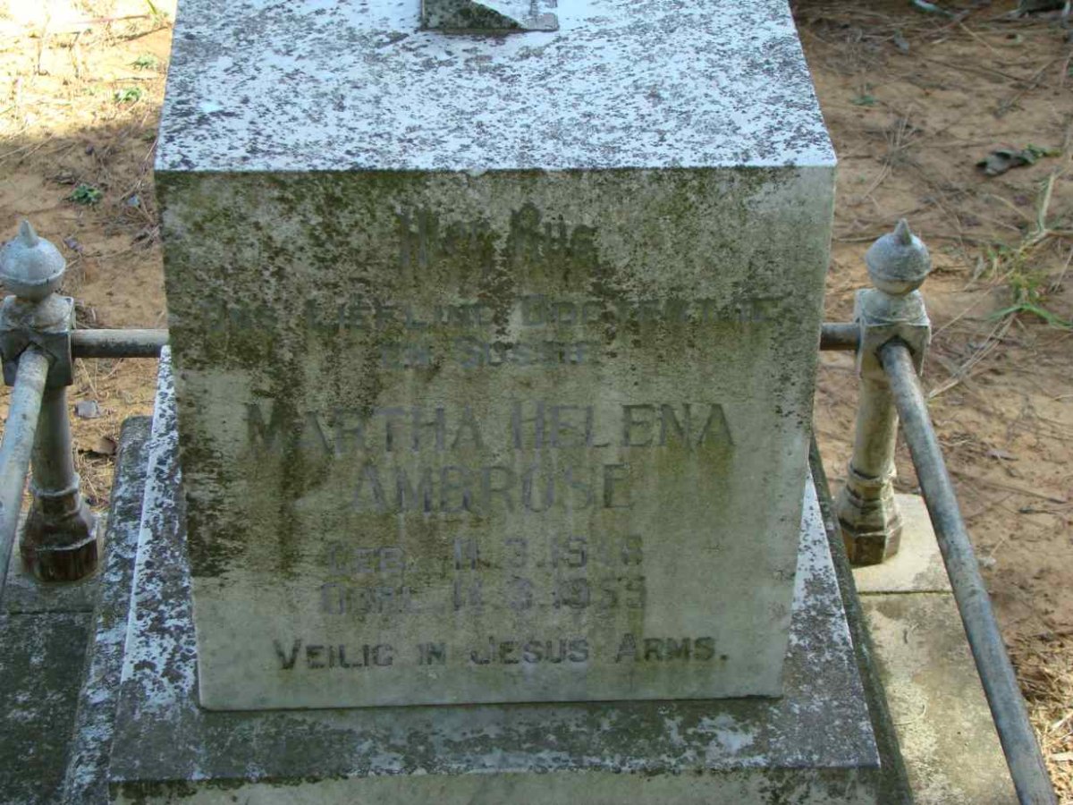 AMBROSE Martha Helena 1948-1959