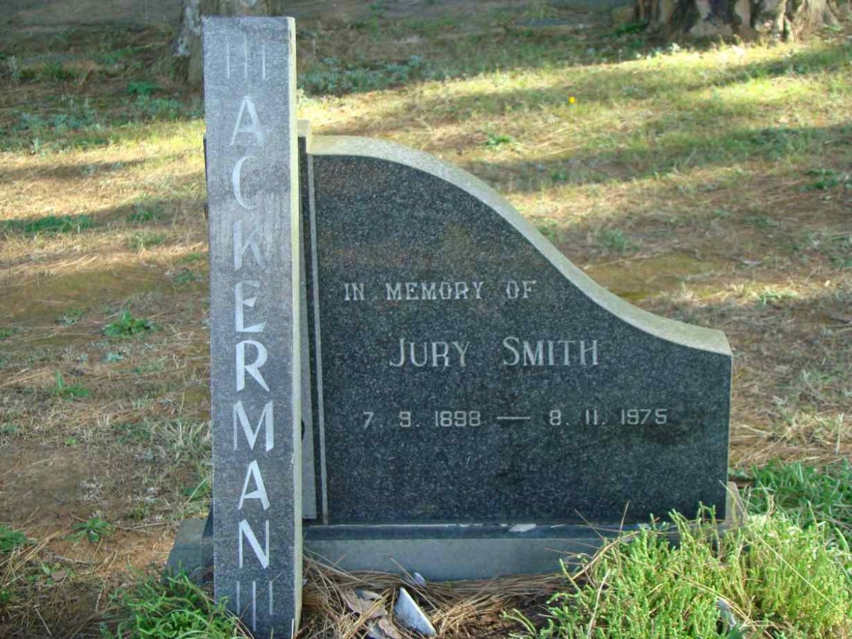 ACKERMAN Jury Smith 1898-1975