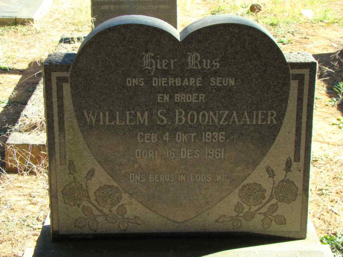 BOONZAAIER Willem S. 1936-1961
