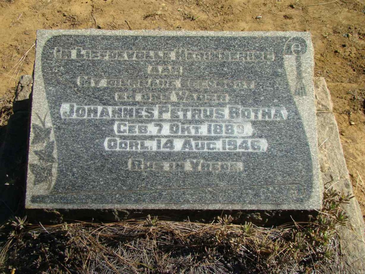 BOTHA Johannes Petrus 1889-1946