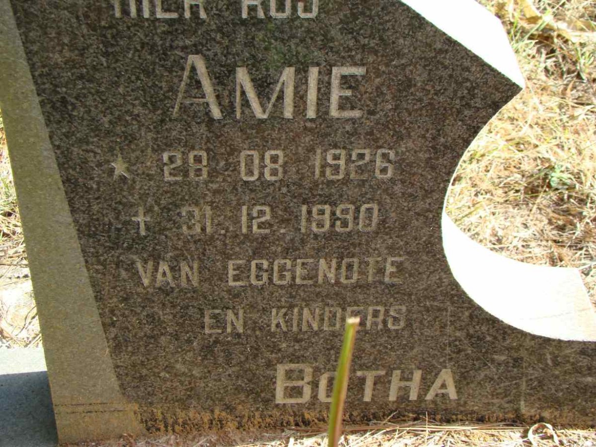 BOTHA Amie 1926-1990