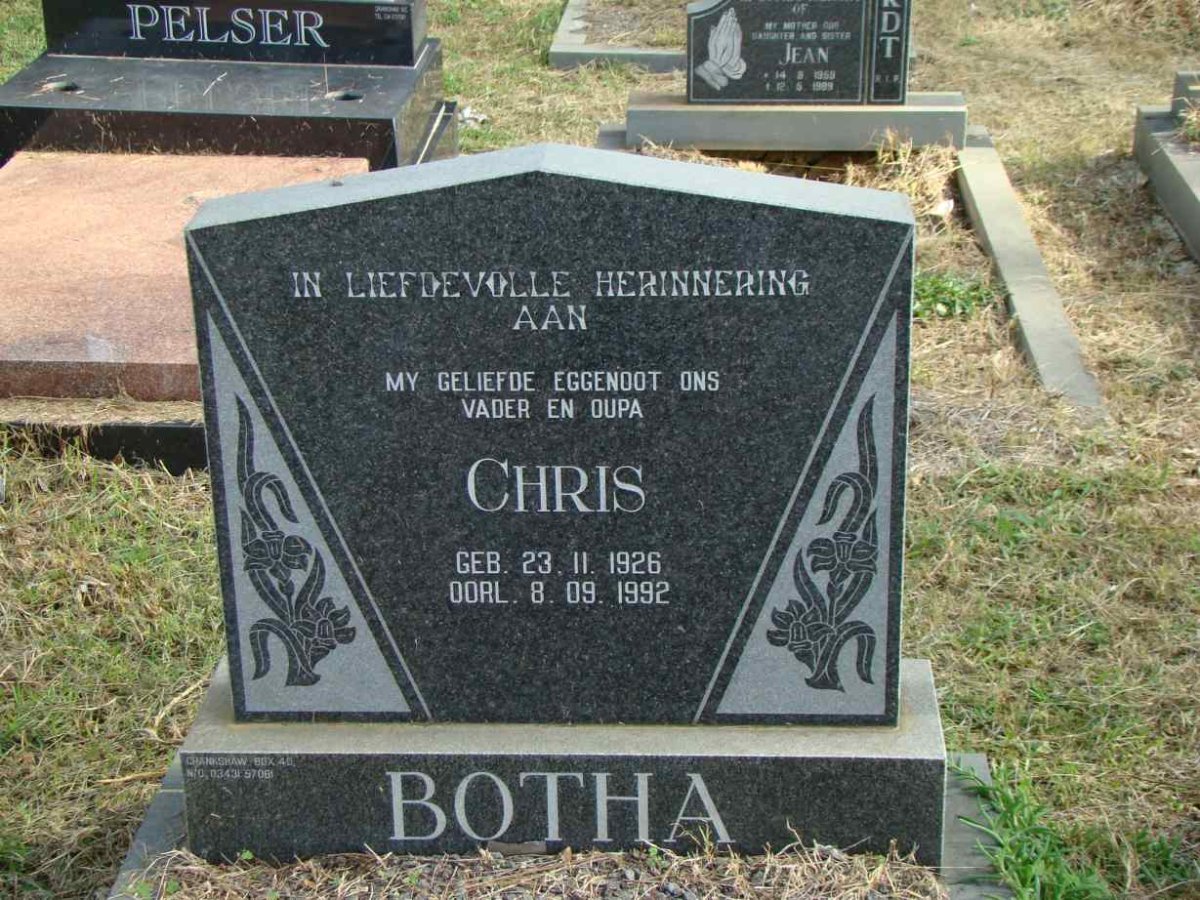 BOTHA Chris 1926-1992