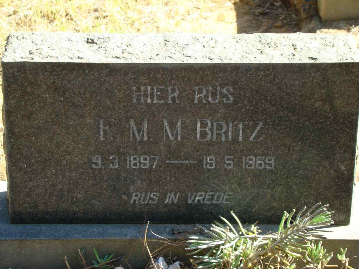 BRITZ E.M.M. 1897-1969