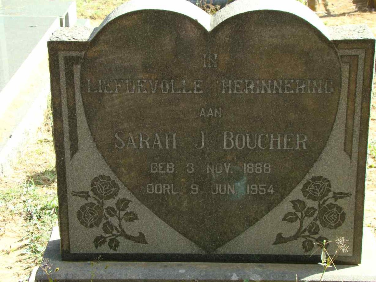 BOUCHER Sarah J. 1888-1954