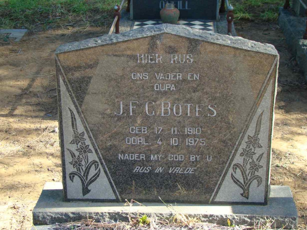 BOTES J.F.G. 1910-1975