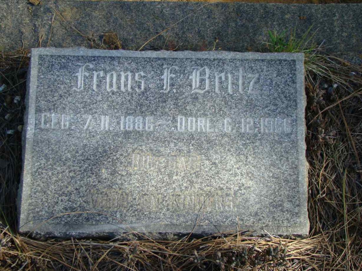 BRITZ Frans F. 1886-1966