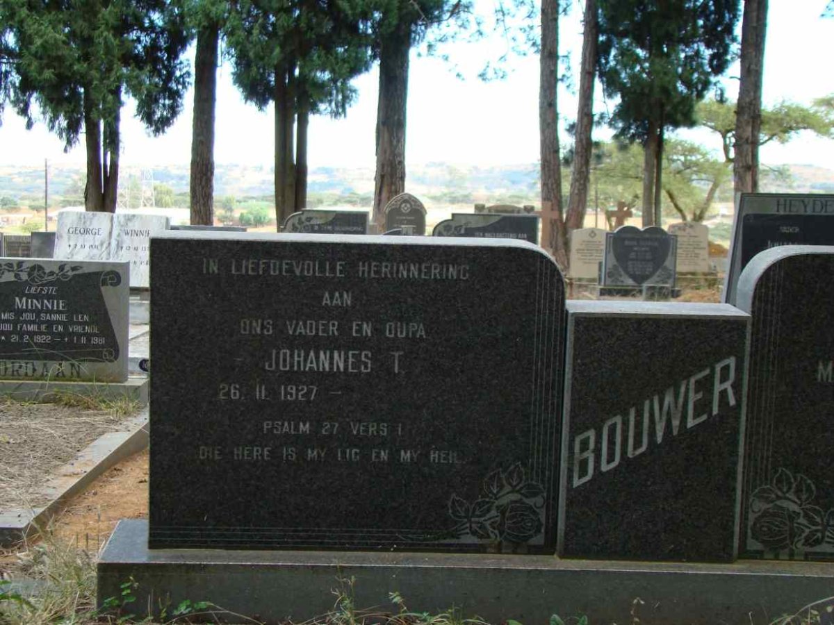 BOUWER Johannes T. 1927-