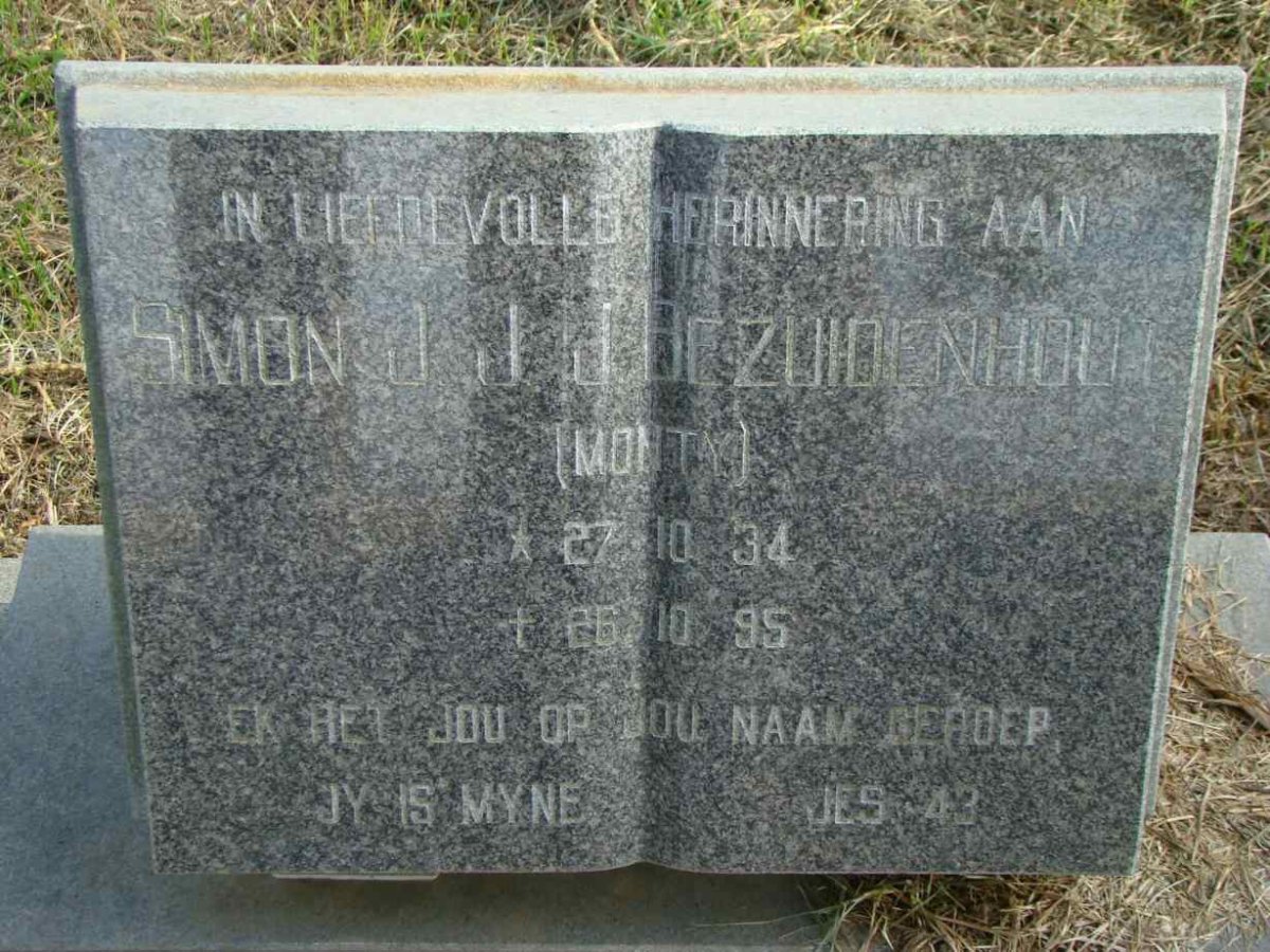 BEZUIDENHOUT Simon J.J. 1934-1995