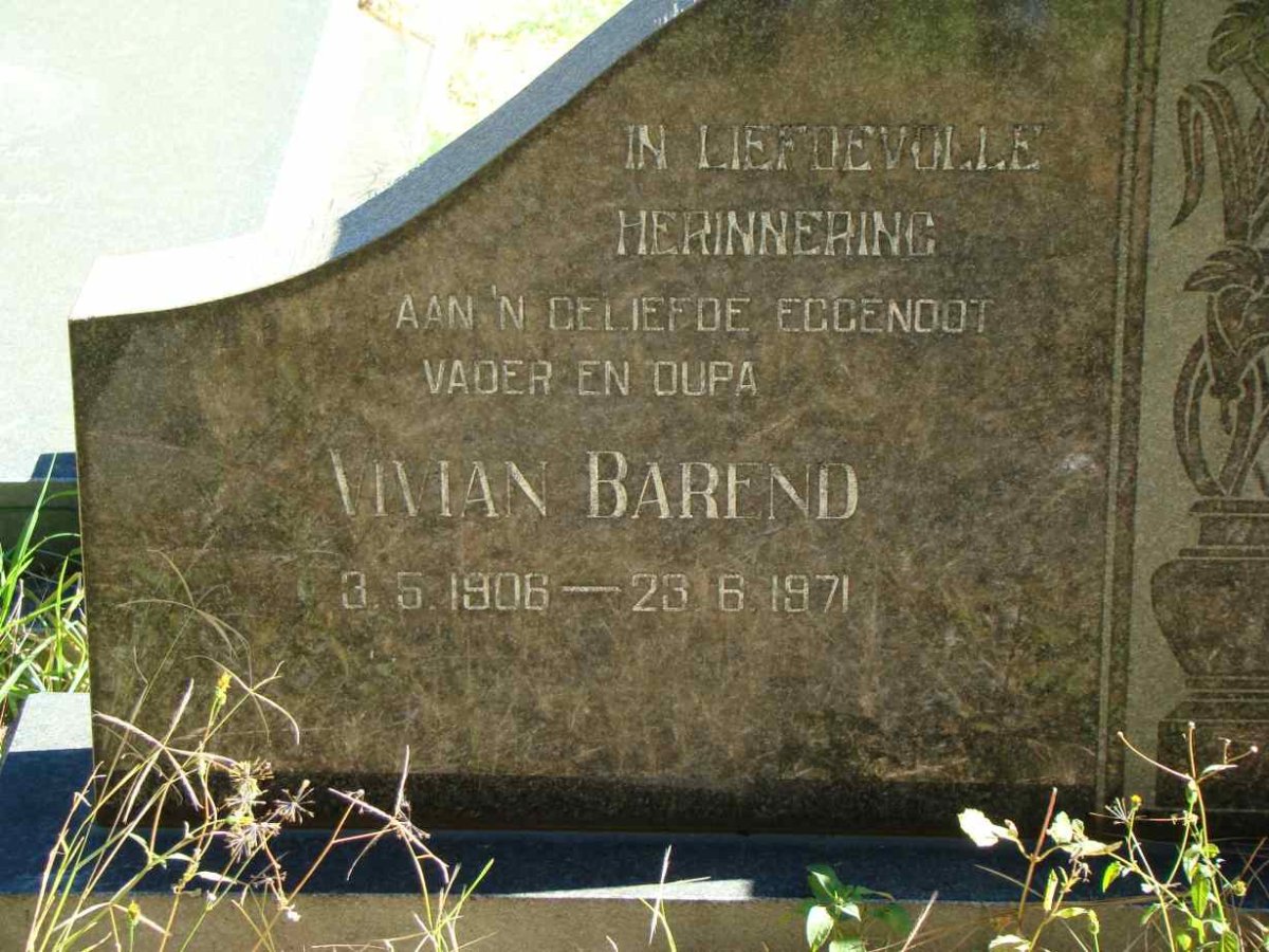 BESTER Vivian Barend 1906-1971