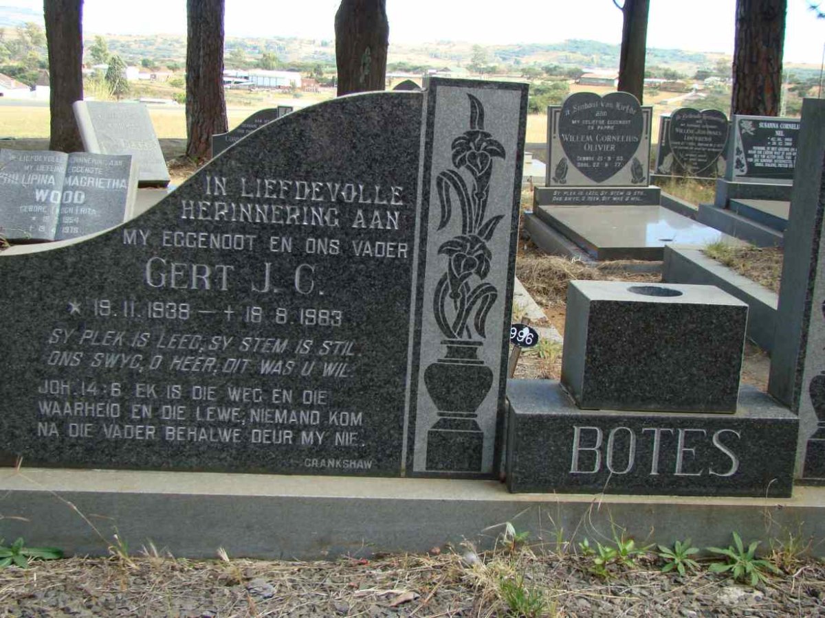 BOTES Gert J.C. 1938-1983