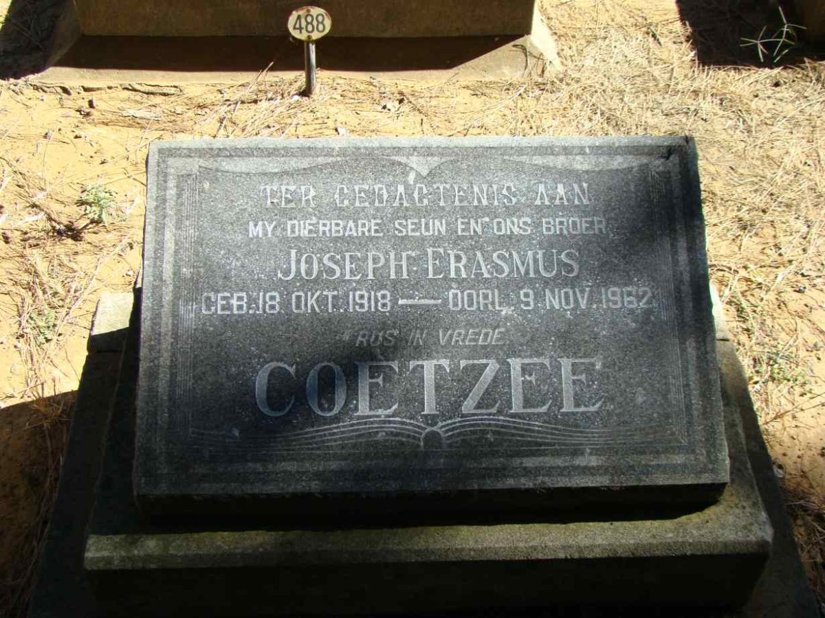 COETZEE Joseph 1918-1962