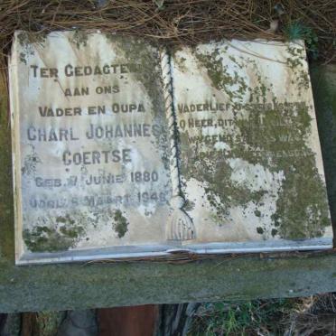 COERTSE Charl Johannes 1880-1946