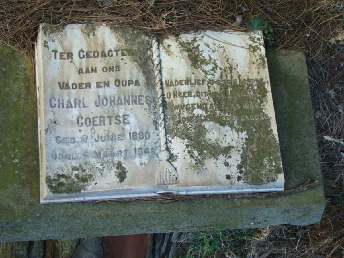 COERTSE Charl Johannes 1880-1946