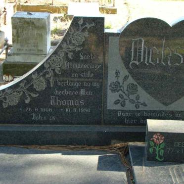 DICKSON Thomas 1906-1980