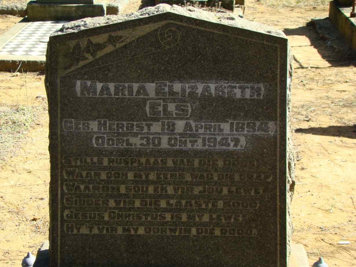 ELS Maria Elizabeth 1894-1947