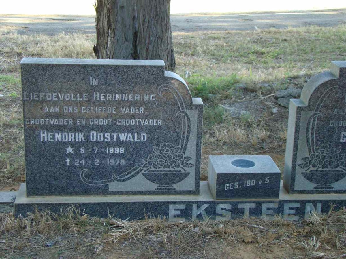 EKSTEEN Hendrik Oostwald 1898-1978