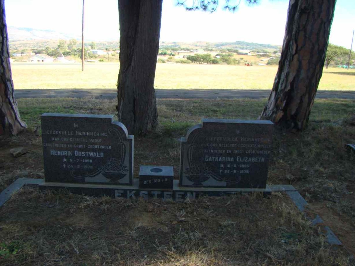 EKSTEEN Hendrik Oostwald 1898-1978 &amp; Catharina Elizabeth 1905-1976