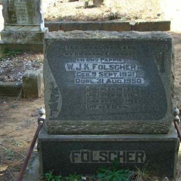 FOLSCHER W.J.K. 1921-1950