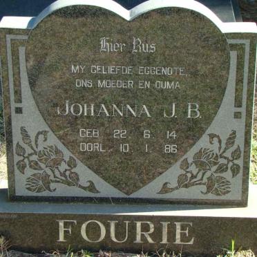 FOURIE Johanna J.B. 1914-1986