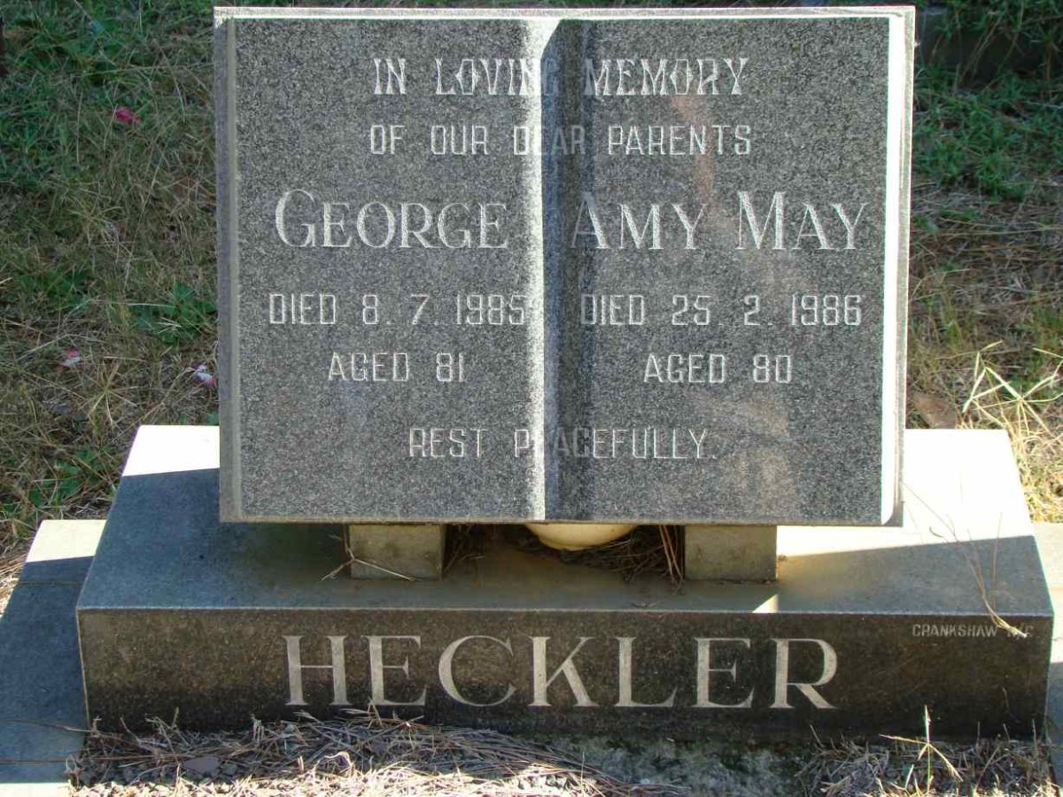 HECKLER George -1985 &amp; Amy May -1986