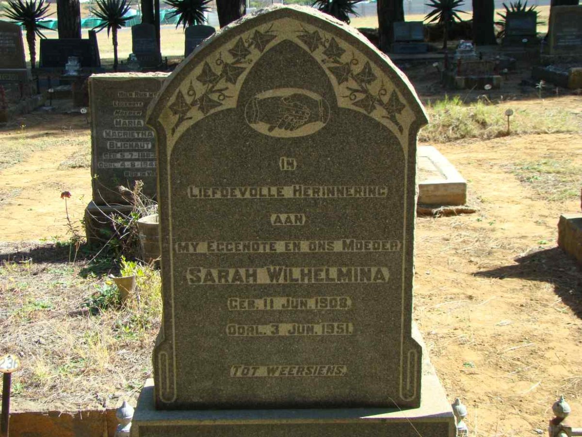 HUMAN Sarah Wilhelmina 1908-1951