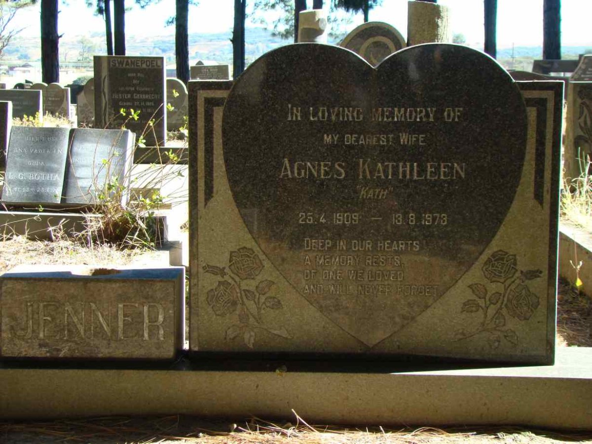 JENNER Agnes Kathleen 1909-1973