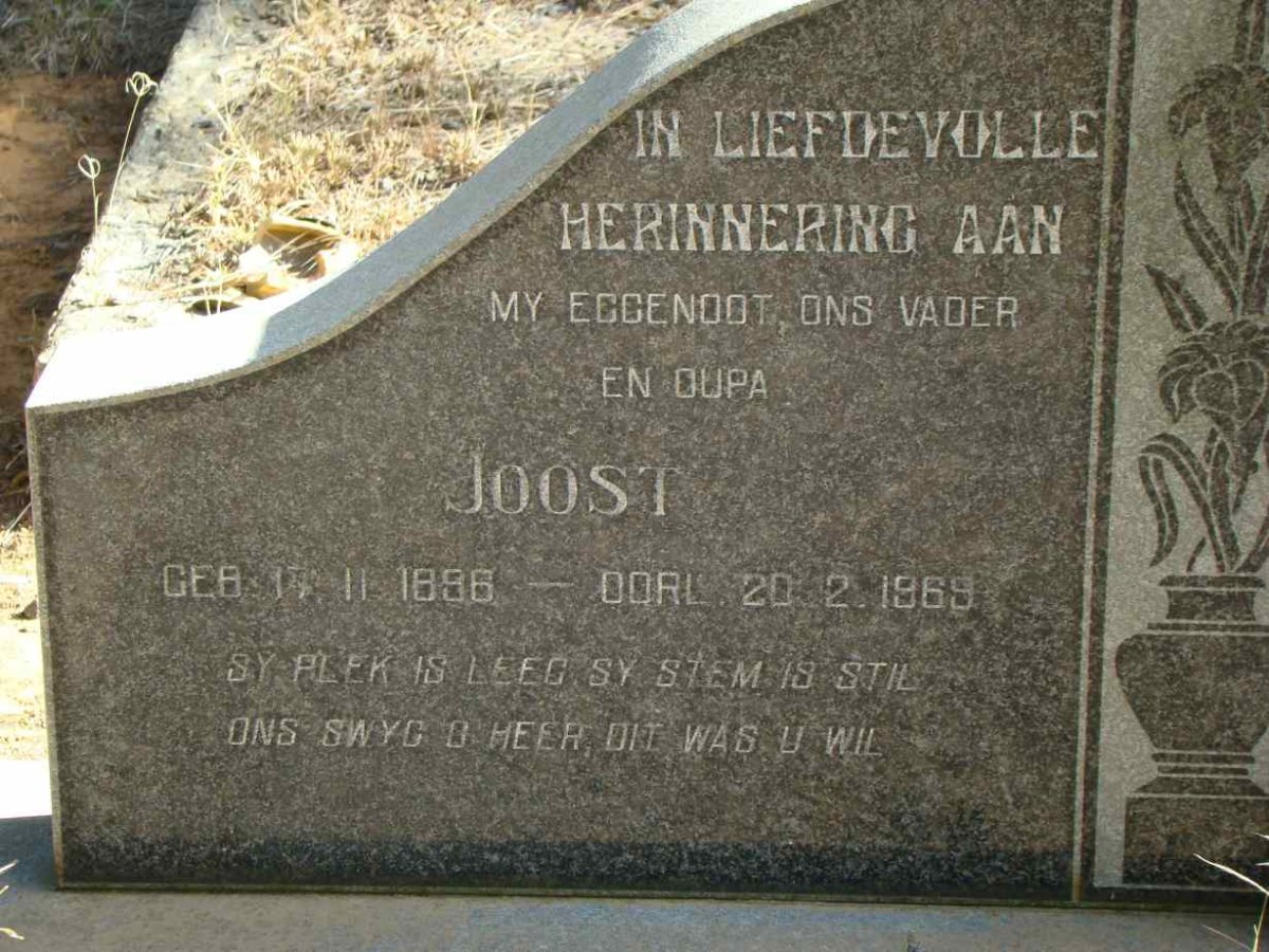 JOUBERT Joost 1896-1969