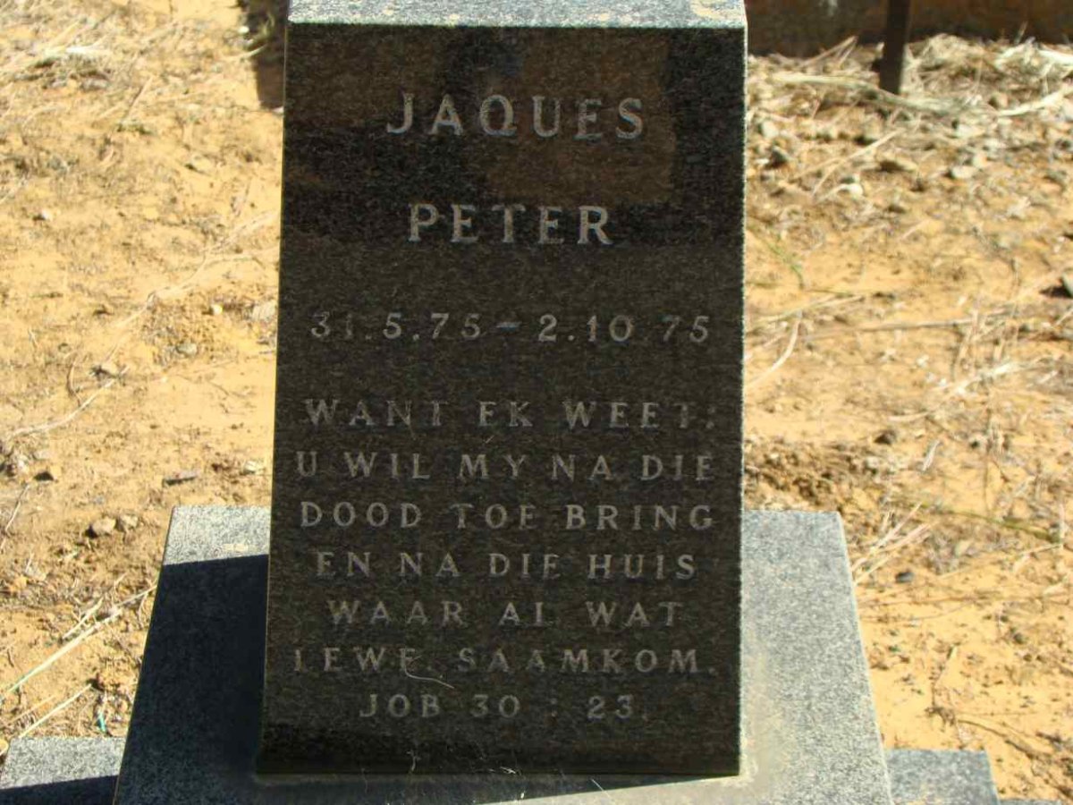 JACKSON Jaques Peter 1975-1975