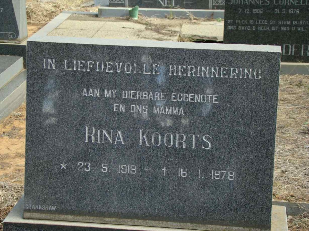 KOORTS Rina 1919-1978