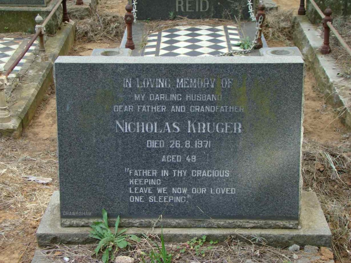 KRUGER Nicholas -1971