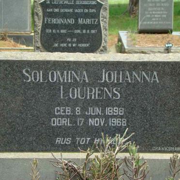LOURENS Solomina Johanna 1898-1968