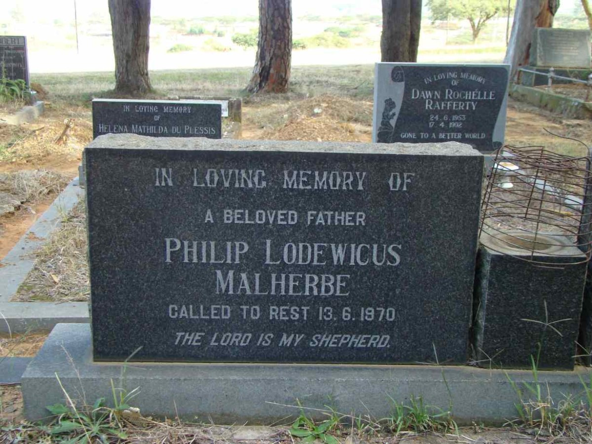 MALHERBE Philip Lodewicus -1970