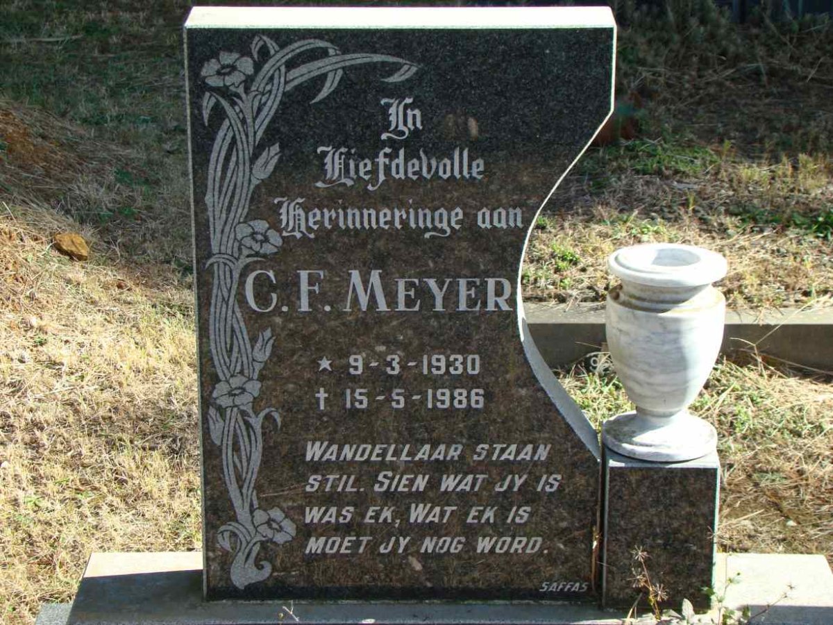 MEYER C.F. 1930-1986
