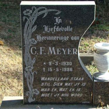 MEYER C.F. 1930-1986