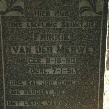 MERWE Frikkie, van der 1950-1951