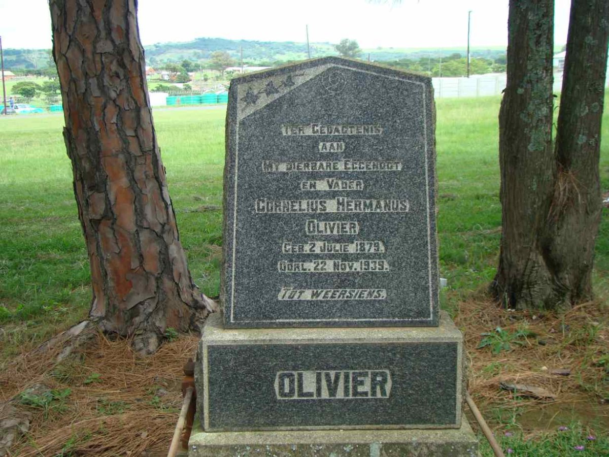 OLIVIER Cornelius Hermanus 1879-1939