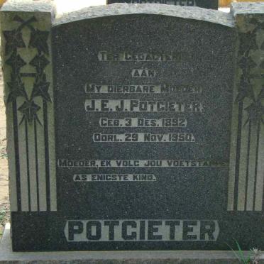 POTGIETER J.E.J. 1892-1950
