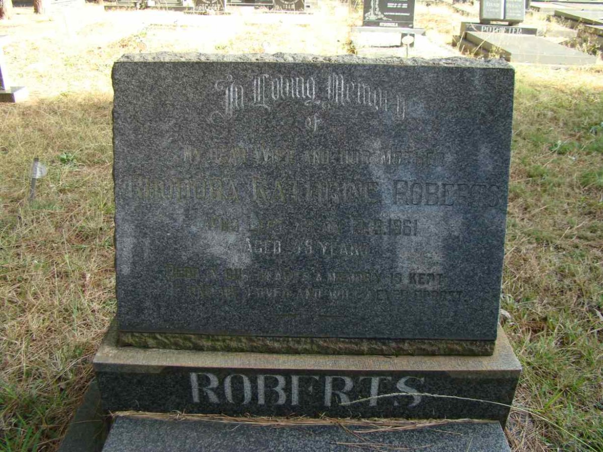 ROBERTS Rhodora Kathleen -1961