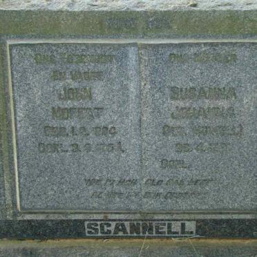 SCANNELL John Moffat 1884-1954 &amp; Susanna Johanna