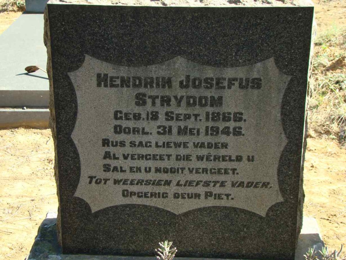 STRYDOM Hendrik Josefus 1866-1946