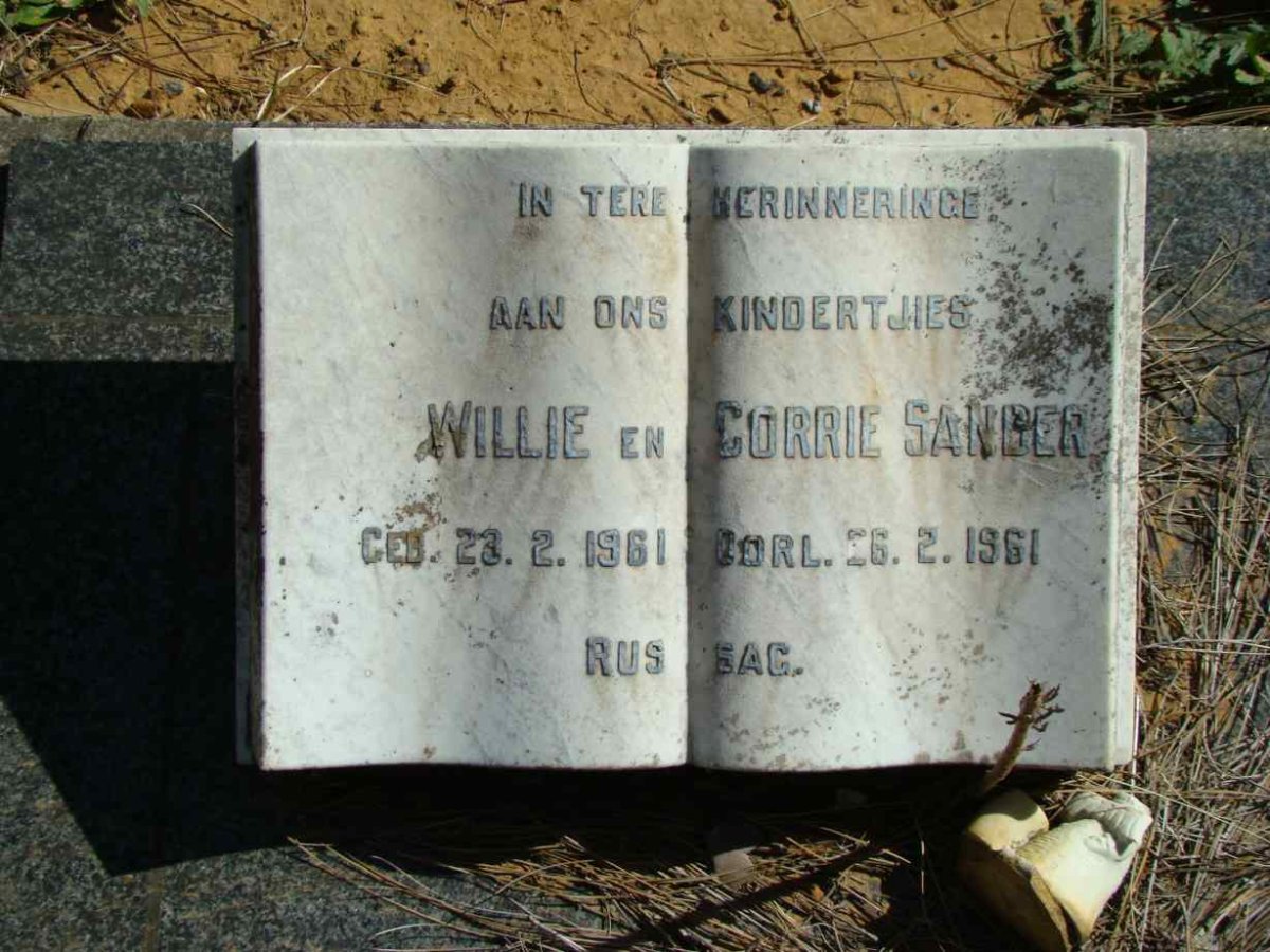 SANDER Willie -1961 :: SANDER Corrie -1961