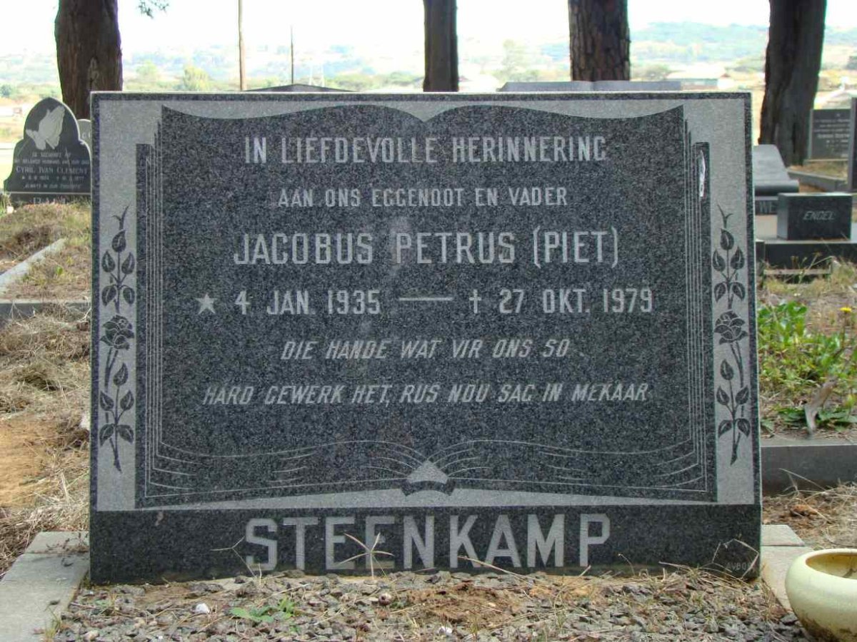 STEENKAMP Jacobus Petrus 1935-1979