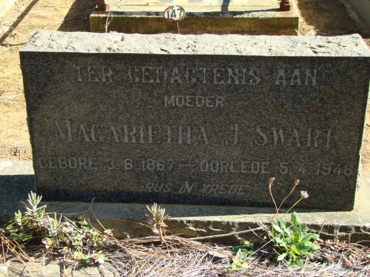 SWART Magarietha J. 1867-1946