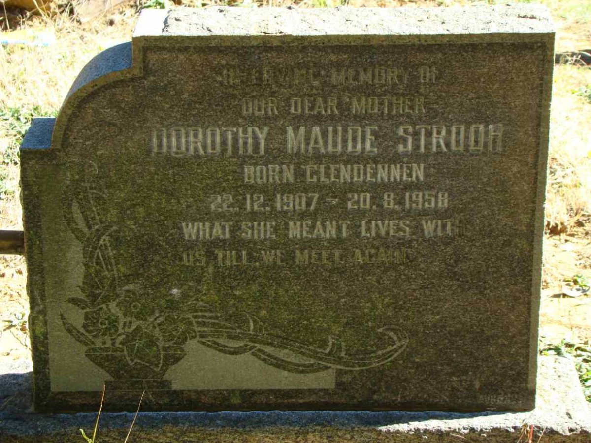 STROOH Dorothy Maude nee GLENDENNEN 1907-1958