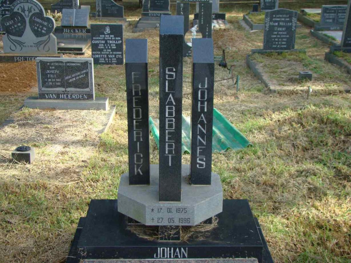 SLABBERT Frederick Johannes 1975-1996