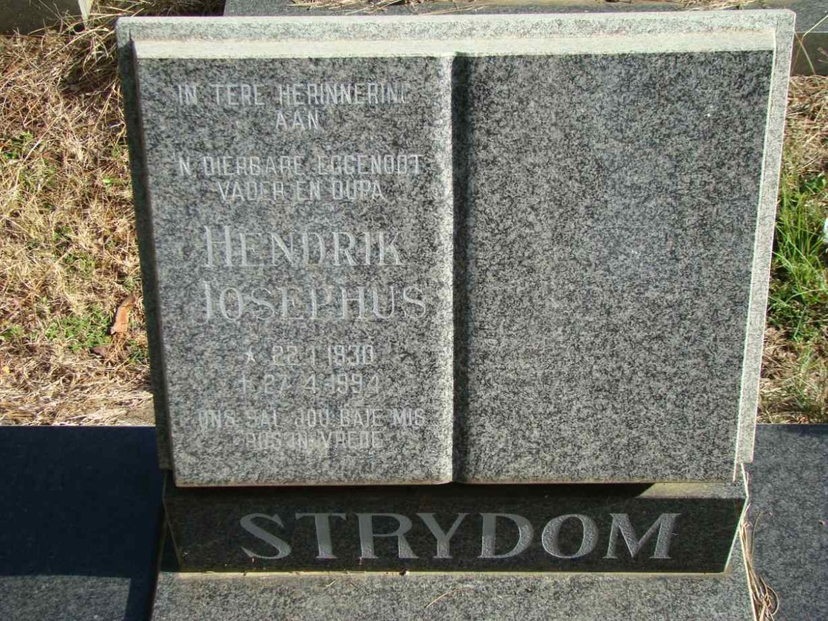 STRYDOM Hendrik Josephus 1930-1994