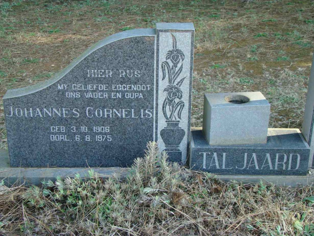 TALJAARD Johannes Cornelis 1906-1975
