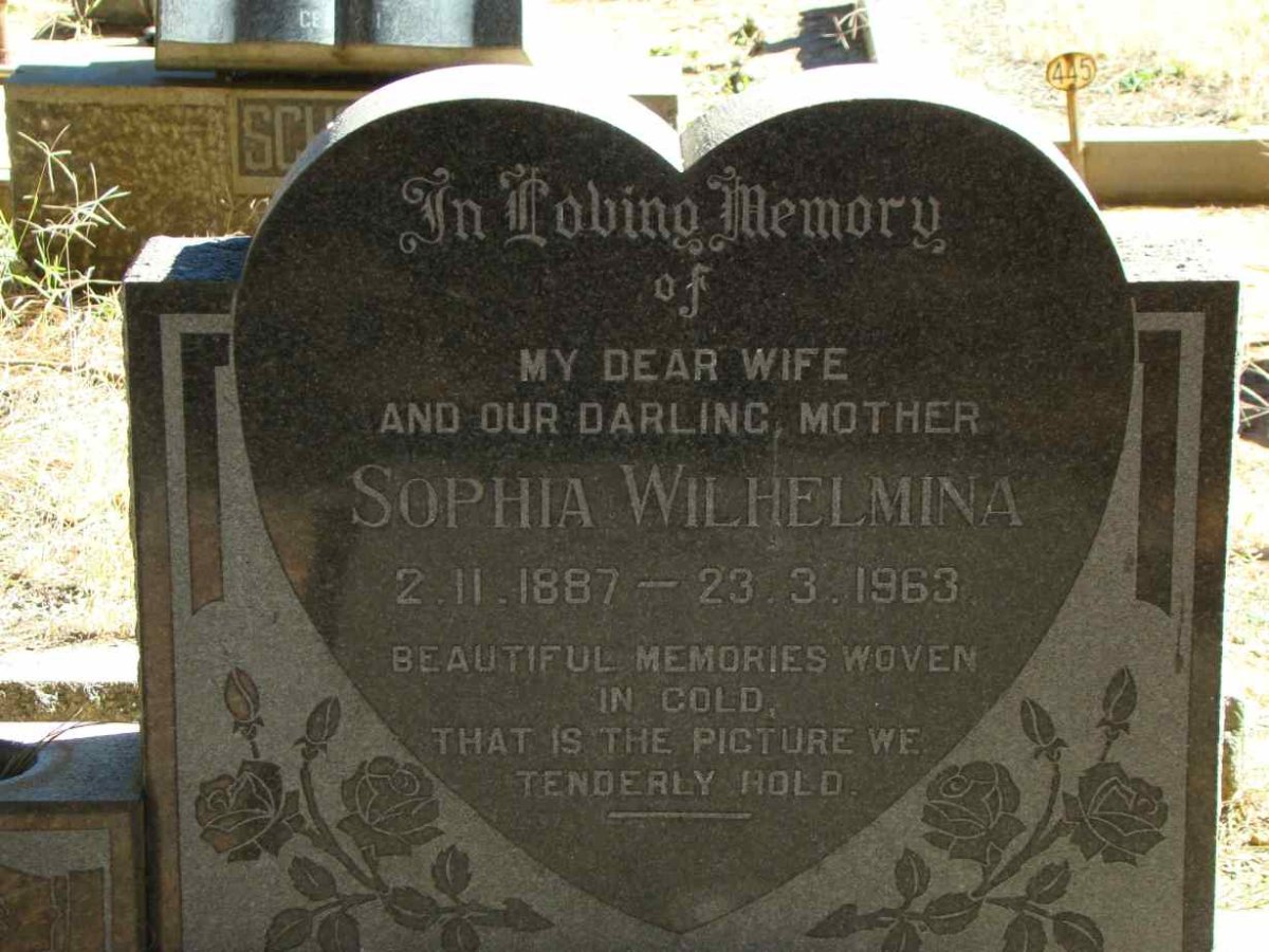VALK Sophia Wilhelmina, van der 1887-1963
